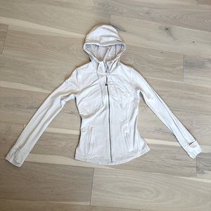 Lululemon - White Zipup Hoodie - Size 6